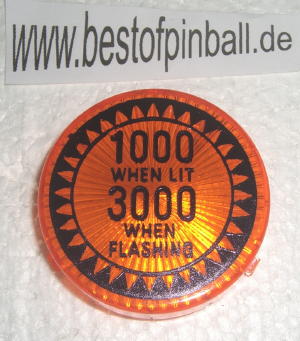 '1000 When Lit 3000 When Flashing' amber Bumperkappe